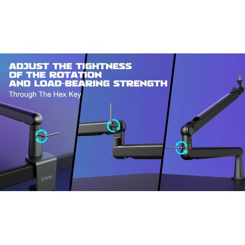 Уцінка стійка пантограф Fifine BM88 White (Розкрита упаковка, 867762) купити в Україні: Київ, Львів, Хмельницький, Тернопіль, Івано-Франківськ | Низька ціна, відгуки, характеристики від TELEMART фото