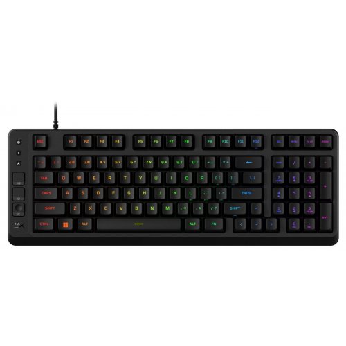 Клавиатура HyperX Eve 1800 RGB (B7JE0AA) Black купить в Украине: Киев, Днепр, Харьков, Одесса  | Низкая цена, отзывы, характеристики от TELEMART фото