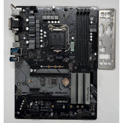 Материнська плата AsRock Z390 PRO4 (s1151-v2, Intel Z390) (Відновлено продавцем, 867794) купити в Україні: Київ, Львів, Хмельницький, Тернопіль, Івано-Франківськ | Перевірка сумісності, низька ціна, відгуки, характеристики від TELEMART фото