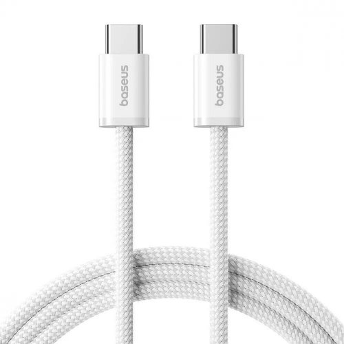 Кабель Baseus Dynamic 4 Series USB Type-C to USB Type-C 100W 1m (P10381400211-00) White купити в Україні: Київ, Львів, Хмельницький, Тернопіль, Івано-Франківськ | Низька ціна, відгуки, характеристики від TELEMART фото