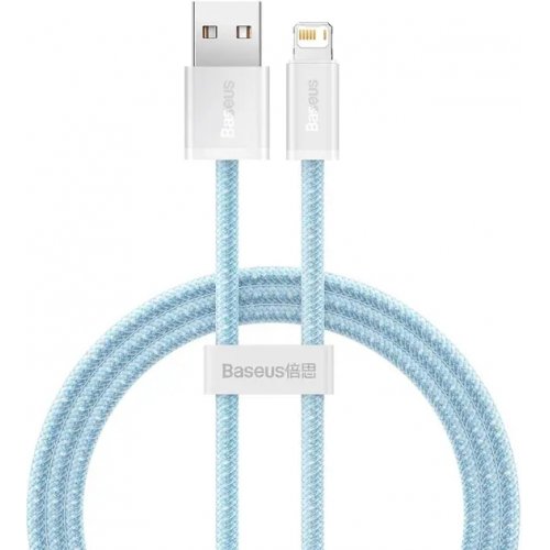 Кабель Baseus Dynamic Series USB to Lightning 2.4A 1m (CALD000403) Blue купити в Україні: Київ, Львів, Хмельницький, Тернопіль, Івано-Франківськ | Низька ціна, відгуки, характеристики від TELEMART фото