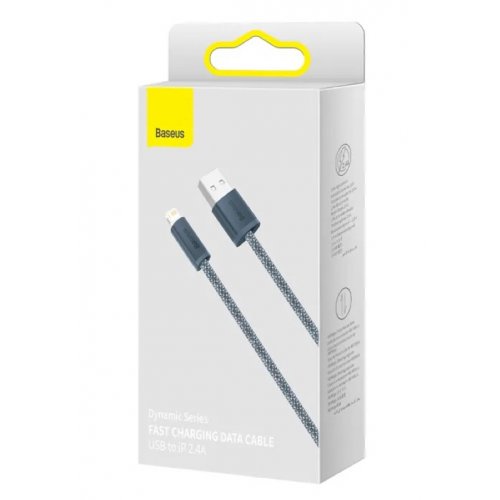 Кабель Baseus Dynamic Series USB to Lightning 2.4A 2m (CALD000516) Slate Gray купить в Украине: Киев, Днепр, Харьков, Одесса  | Низкая цена, отзывы, характеристики от TELEMART фото