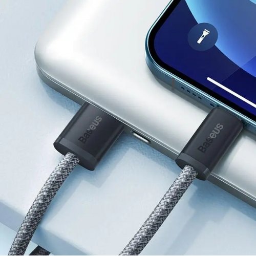 Кабель Baseus Dynamic Series USB to Lightning 2.4A 2m (CALD000516) Slate Gray купить в Украине: Киев, Днепр, Харьков, Одесса  | Низкая цена, отзывы, характеристики от TELEMART фото