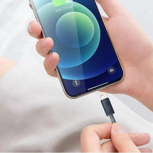 Кабель Baseus Dynamic Series USB to Lightning 2.4A 2m (CALD000516) Slate Gray купить в Украине: Киев, Днепр, Харьков, Одесса  | Низкая цена, отзывы, характеристики от TELEMART фото