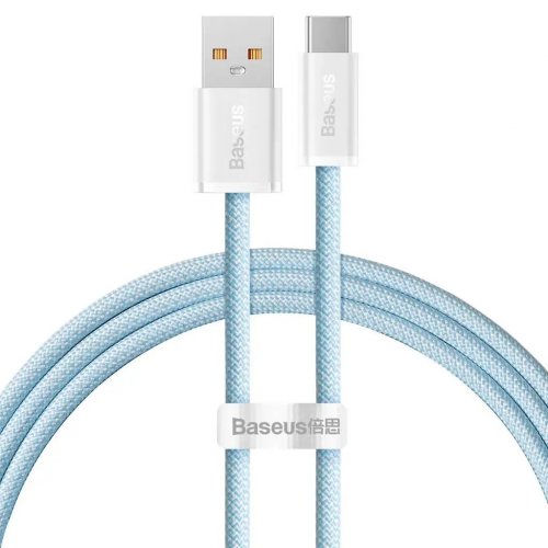 Кабель Baseus Dynamic Series USB to USB Type-C 100W 1m (CALD000603) Blue купить в Украине: Киев, Днепр, Харьков, Одесса  | Низкая цена, отзывы, характеристики от TELEMART фото