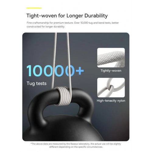 Кабель Baseus Dynamic Series USB to USB Type-C 100W 1m (CALD000616) Slate Gray купить в Украине: Киев, Днепр, Харьков, Одесса  | Низкая цена, отзывы, характеристики от TELEMART фото