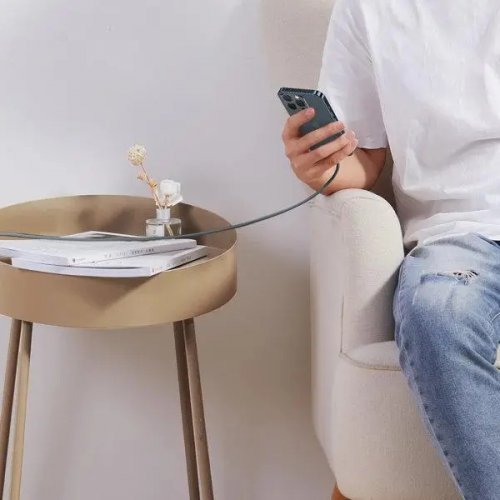 Кабель Baseus Dynamic Series USB Type-C to Lightning 20W 2m (CALD000116) Gray купить в Украине: Киев, Днепр, Харьков, Одесса  | Низкая цена, отзывы, характеристики от TELEMART фото