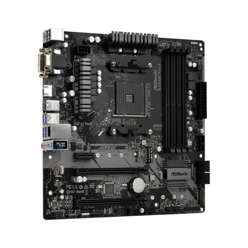 Фото Материнская плата AsRock B450M Pro4 (sAM4, AMD B450)