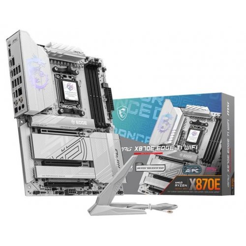 Материнская плата MSI MPG X870E EDGE TI WIFI (sAM5, AMD X870E) (Восстановлено продавцом, 867947) купить в Украине: Киев, Днепр, Харьков, Одесса  | Проверка совместимости, низкая цена, отзывы, характеристики от TELEMART фото