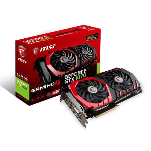 Відеокарта MSI GeForce GTX 1070 Gaming X 8192MB (GTX 1070 GAMING X 8G) (Відновлено продавцем, 867950) купити в Україні: Київ, Львів, Хмельницький, Тернопіль, Івано-Франківськ | Перевірка сумісності, низька ціна, відгуки, характеристики від TELEMART фото