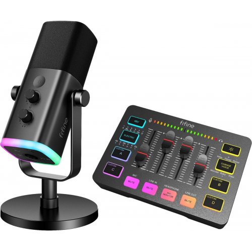 Набір для аудіозапису Fifine KS5 Black купити в Україні: Київ, Львів, Хмельницький, Тернопіль, Івано-Франківськ | Низька ціна, відгуки, характеристики від TELEMART фото
