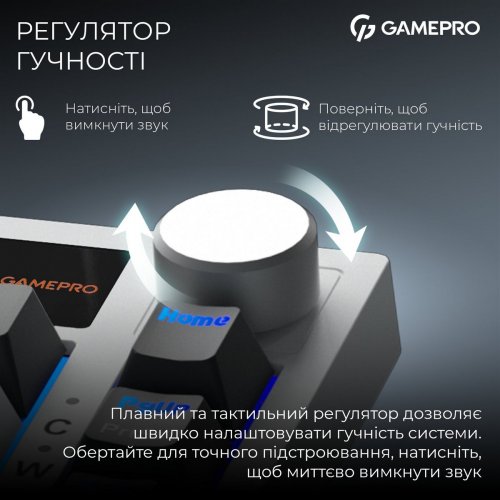 Клавиатура GamePro Asgard Valhalla Pro QLAB Sakura Switch Wireless with Display (MK160-W-D-QS-PRO) White купить в Украине: Киев, Днепр, Харьков, Одесса  | Низкая цена, отзывы, характеристики от TELEMART фото