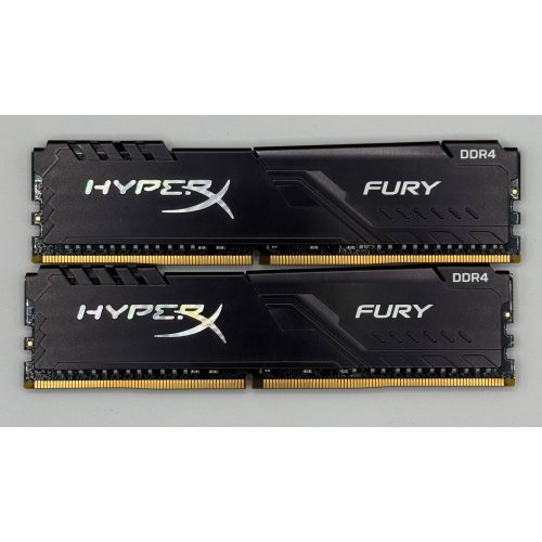 Озп HyperX DDR4 32GB (2x16GB) 3200Mhz FURY Black (HX432C16FB3K2/32) (Відновлено продавцем, 867969) купити в Україні: Київ, Львів, Хмельницький, Тернопіль, Івано-Франківськ | Перевірка сумісності, низька ціна, відгуки, характеристики від TELEMART фото