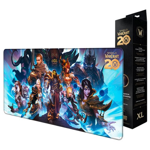 Килимок для миші Blizzard World of WarCraft 20th Anniversary XL (FBLMPWOW20ANN25XL) купити в Україні: Київ, Львів, Хмельницький, Тернопіль, Івано-Франківськ | Низька ціна, відгуки, характеристики від TELEMART фото