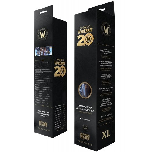 Килимок для миші Blizzard World of WarCraft 20th Anniversary XL (FBLMPWOW20ANN25XL) купити в Україні: Київ, Львів, Хмельницький, Тернопіль, Івано-Франківськ | Низька ціна, відгуки, характеристики від TELEMART фото