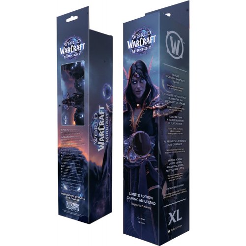 Килимок для миші Blizzard World of WarCraft Midnight Xalatath XL (FBLMPWOWMNXTH25XL) купити в Україні: Київ, Львів, Хмельницький, Тернопіль, Івано-Франківськ | Низька ціна, відгуки, характеристики від TELEMART фото