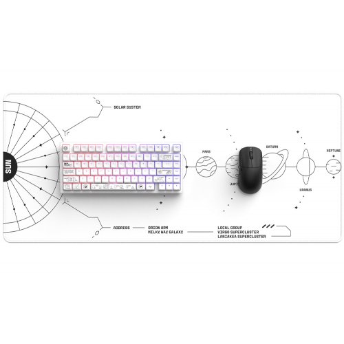 Коврик для мышки Dark Project Terra Nova XL (DPMP_NOVA_WHITE_XL) White купить в Украине: Киев, Днепр, Харьков, Одесса  | Низкая цена, отзывы, характеристики от TELEMART фото