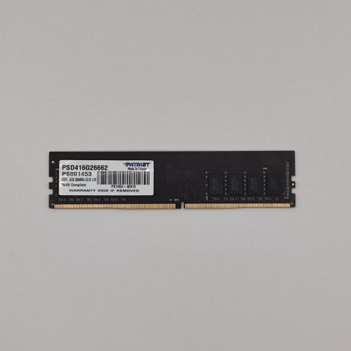 Озп Patriot DDR4 16GB 2666Mhz Signature Line (PSD416G26662) (Відновлено продавцем, 868033) купити в Україні: Київ, Львів, Хмельницький, Тернопіль, Івано-Франківськ | Перевірка сумісності, низька ціна, відгуки, характеристики від TELEMART фото