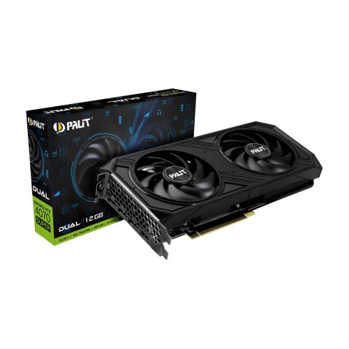Відеокарта Palit GeForce RTX 4070 SUPER Dual 12228MB (NED407SS19K9-1043D) (Відновлено продавцем, 868039) купити в Україні: Київ, Львів, Хмельницький, Тернопіль, Івано-Франківськ | Перевірка сумісності, низька ціна, відгуки, характеристики від TELEMART фото