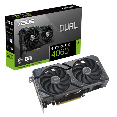 Видеокарта Asus GeForce RTX 4060 Dual 8192MB (DUAL-RTX4060-8G) (Восстановлено продавцом, 868043) купить в Украине: Киев, Днепр, Харьков, Одесса  | Проверка совместимости, низкая цена, отзывы, характеристики от TELEMART фото