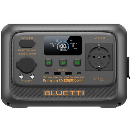 Зарядна станція BLUETTI Premium 30 V2 600W 320Wh купити в Україні: Київ, Львів, Хмельницький, Тернопіль, Івано-Франківськ | Низька ціна, відгуки, характеристики від TELEMART фото