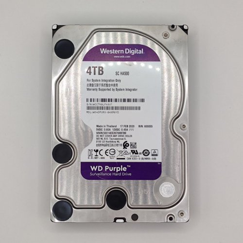 Жорсткий диск Western Digital Purple 4TB 64MB 3.5" (WD40PURX) (Відновлено продавцем, 868062) купити в Україні: Київ, Львів, Хмельницький, Тернопіль, Івано-Франківськ | Перевірка сумісності, низька ціна, відгуки, характеристики від TELEMART фото