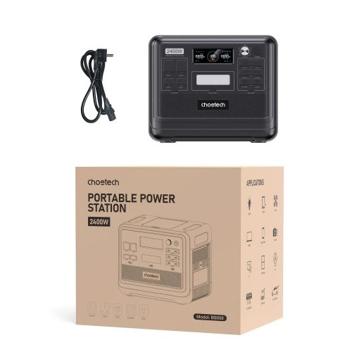 Зарядная станция Choetech BS008-BQB 2400W 2048Wh купить в Украине: Киев, Днепр, Харьков, Одесса  | Низкая цена, отзывы, характеристики от TELEMART фото