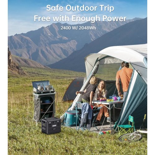 Зарядная станция Choetech BS008-BQB 2400W 2048Wh купить в Украине: Киев, Днепр, Харьков, Одесса  | Низкая цена, отзывы, характеристики от TELEMART фото