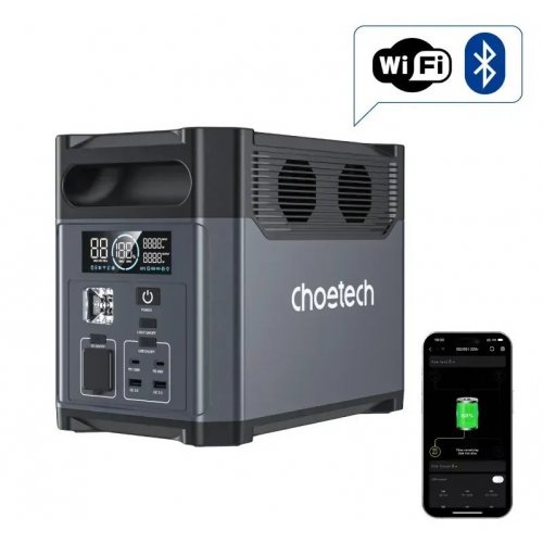 Зарядная станция Choetech BS061-BQB 1200W 1024Wh купить в Украине: Киев, Днепр, Харьков, Одесса  | Низкая цена, отзывы, характеристики от TELEMART фото