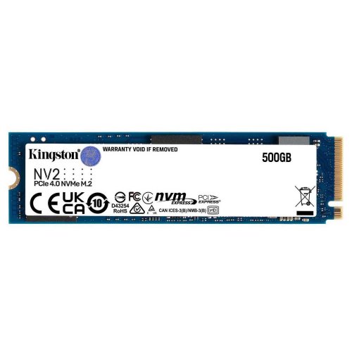 Ssd-диск Kingston NV2 3D NAND 500GB M.2 (2280 PCI-E) NVMe x4 (SNV2S/500G) (Восстановлено продавцом, 868068) купить в Украине: Киев, Днепр, Харьков, Одесса  | Проверка совместимости, низкая цена, отзывы, характеристики от TELEMART фото