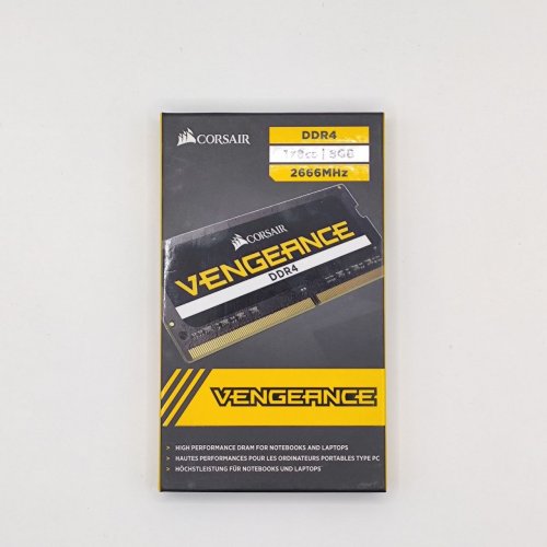 Озп Corsair SODIMM DDR4 8GB 2666 Vengeance Black (CMSX8GX4M1A2666C18) (Стан нового, 868074) купити в Україні: Київ, Львів, Хмельницький, Тернопіль, Івано-Франківськ | Перевірка сумісності, низька ціна, відгуки, характеристики від TELEMART фото