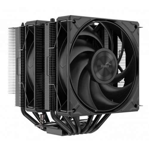 Кулер SAMA A60N (A60-BKWNYXOX-G) Black купить в Украине: Киев, Днепр, Харьков, Одесса  | Проверка совместимости, низкая цена, отзывы, характеристики от TELEMART фото