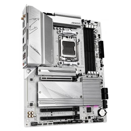 Уцінка материнська плата Gigabyte B650 AORUS ELITE AX ICE (sAM5, AMD B650) (Розкрита упаковка, 868084) купити в Україні: Київ, Львів, Хмельницький, Тернопіль, Івано-Франківськ | Перевірка сумісності, низька ціна, відгуки, характеристики від TELEMART фото