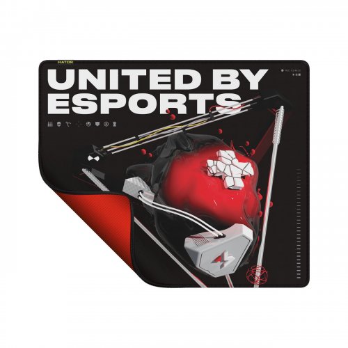 Килимок для миші HATOR Tonn eSport Maincast Edition L (HTP-033) Black купити в Україні: Київ, Львів, Хмельницький, Тернопіль, Івано-Франківськ | Низька ціна, відгуки, характеристики від TELEMART фото