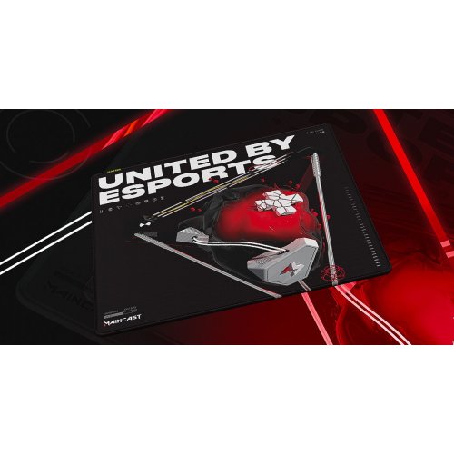 Килимок для миші HATOR Tonn eSport Maincast Edition L (HTP-033) Black купити в Україні: Київ, Львів, Хмельницький, Тернопіль, Івано-Франківськ | Низька ціна, відгуки, характеристики від TELEMART фото