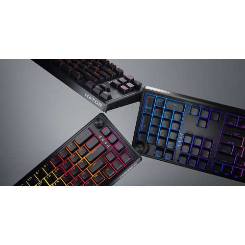 Клавіатура HATOR Skyfall 65 Aurum Sterling (HTK1160UA) Black купити в Україні: Київ, Львів, Хмельницький, Тернопіль, Івано-Франківськ | Низька ціна, відгуки, характеристики від TELEMART фото