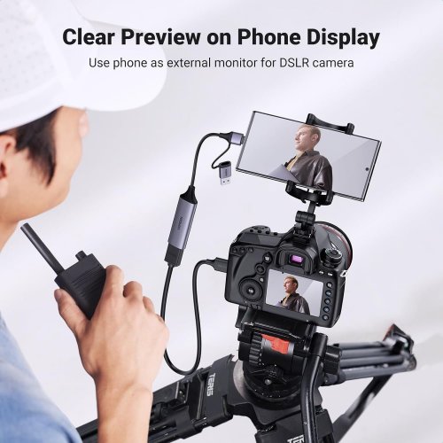 Уцінка пристрій відеозахоплення Ugreen CM716 USB Type-C/USB-A to HDMI 4K (25854) Gray (Розкрита упаковка, 868232) купити в Україні: Київ, Львів, Хмельницький, Тернопіль, Івано-Франківськ | Низька ціна, відгуки, характеристики від TELEMART фото