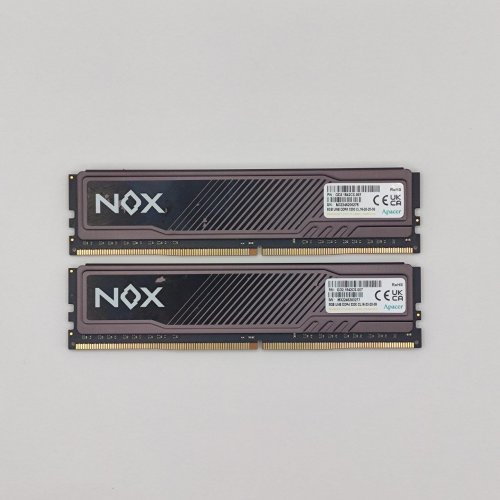 Озп Apacer DDR4 16GB (2x8GB) 3200Mhz NOX Black (AH4U16G32C28YMBAA-2) (Відновлено продавцем, 868240) купити в Україні: Київ, Львів, Хмельницький, Тернопіль, Івано-Франківськ | Перевірка сумісності, низька ціна, відгуки, характеристики від TELEMART фото