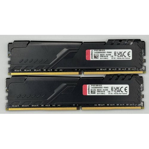 Озп Kingston DDR4 32GB (2x16GB) 3200Mhz FURY Beast Black (KF432C16BB1K2/32) (Відновлено продавцем, 868246) купити в Україні: Київ, Львів, Хмельницький, Тернопіль, Івано-Франківськ | Перевірка сумісності, низька ціна, відгуки, характеристики від TELEMART фото