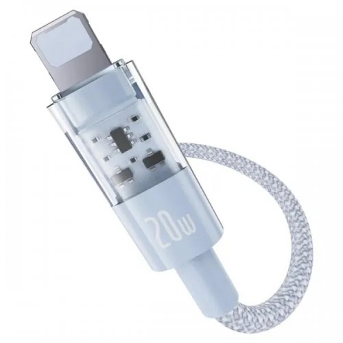 Кабель Baseus Gem Series USB Type-C to Lightning 20W 2m (P10373001311-01) Blue купити в Україні: Київ, Львів, Хмельницький, Тернопіль, Івано-Франківськ | Низька ціна, відгуки, характеристики від TELEMART фото