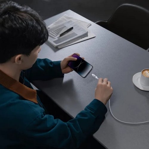 Кабель Baseus Gem Series USB Type-C to Lightning 20W 2m (P10373001511-01) Purple купити в Україні: Київ, Львів, Хмельницький, Тернопіль, Івано-Франківськ | Низька ціна, відгуки, характеристики від TELEMART фото