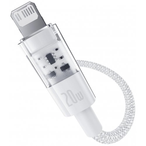 Кабель Baseus Gem Series USB Type-C to Lightning 20W 2m (P10373001211-01) White купити в Україні: Київ, Львів, Хмельницький, Тернопіль, Івано-Франківськ | Низька ціна, відгуки, характеристики від TELEMART фото