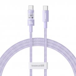 Кабель Baseus Gem Series USB Type-C to USB Type-C 100W 1m (P10373000511-00) Purple