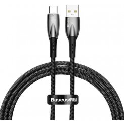 Кабель Baseus Glimmer Series USB to USB Type-C 100W 1m (CADH000401) Black