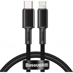 Кабель Baseus High Density Braided USB Type-C to Lightning 20W 1m (CATLGD-01) Black