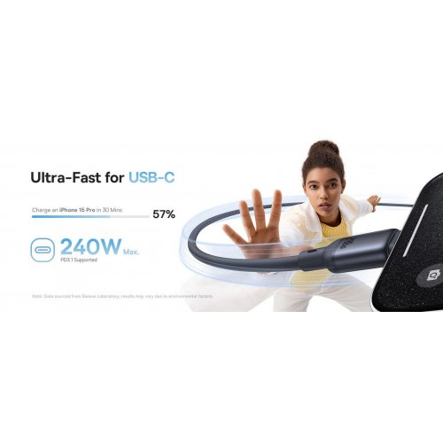 Кабель Baseus PicoGo Magnetic Liquid Silicone Series USB Type-C to USB Type-C 240W 1m (P10376800411-00) Pink купить в Украине: Киев, Днепр, Харьков, Одесса  | Низкая цена, отзывы, характеристики от TELEMART фото