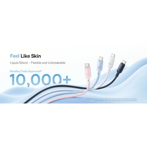 Кабель Baseus PicoGo Magnetic Liquid Silicone Series USB Type-C to USB Type-C 240W 1m (P10376800411-00) Pink купить в Украине: Киев, Днепр, Харьков, Одесса  | Низкая цена, отзывы, характеристики от TELEMART фото