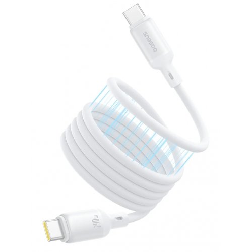 Кабель Baseus PicoGo Magnetic Liquid Silicone Series USB Type-C to USB Type-C 240W 1m (P10376800211-00) White купить в Украине: Киев, Днепр, Харьков, Одесса  | Низкая цена, отзывы, характеристики от TELEMART фото
