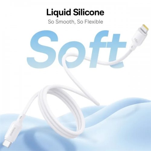 Кабель Baseus PicoGo Magnetic Liquid Silicone Series USB Type-C to USB Type-C 240W 1m (P10376800211-00) White купить в Украине: Киев, Днепр, Харьков, Одесса  | Низкая цена, отзывы, характеристики от TELEMART фото