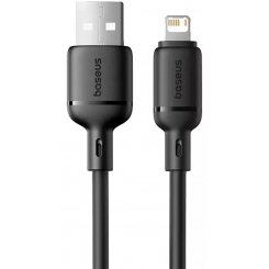 Кабель Baseus Silky Series USB to Lightning 2.4A 2m (P10377702113-01) Black